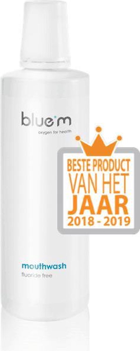 6x Bluem Mondwater Fluoride Vrij 500 ml - Voordeelverpakking