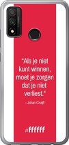 Huawei P Smart (2020) Hoesje Transparant TPU Case - AFC Ajax Quote Johan Cruijff #ffffff