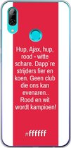 Honor 10 Lite Hoesje Transparant TPU Case - AFC Ajax Clublied #ffffff