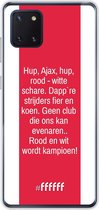 Samsung Galaxy Note 10 Lite Hoesje Transparant TPU Case - AFC Ajax Clublied #ffffff