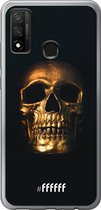 Huawei P Smart (2020) Hoesje Transparant TPU Case - Gold Skull #ffffff