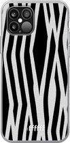 iPhone 12 Pro Max Hoesje Transparant TPU Case - Zebra Print #ffffff