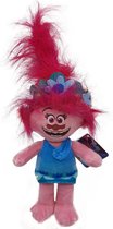 Trolls - World Tour - Knuffel - Poppy in Blauwe Jurk - 35 cm