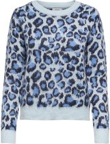 Jdymynte jacquard l/s pullover knt Winter sky/leopard
