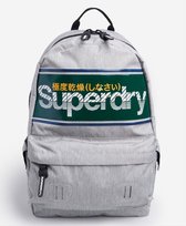 Superdry Montana Stripe Logo Backpack Grey Marl