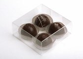 Kristalheldere Dozen voor (chocolade) Truffels 10.8x4.1x10.8cm (25 Stuks) [FB194]