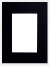 Mount Board 413 Black 50x50cm with 39x39cm window (5 pcs)
