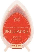 Inktkussen Brilliance Dew drops Rocket Red gold (1 st)