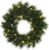 Black Box Trees Glendon Kerstkrans met LED Verlichting - Ø60 cm - Groen