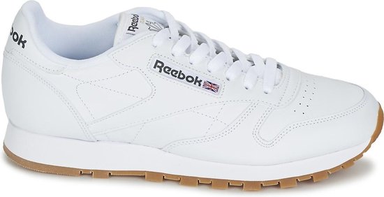 Reebok CL Leather Sportschoenen - Maat 42 - Mannen - wit/bruin/zwart |  bol.com