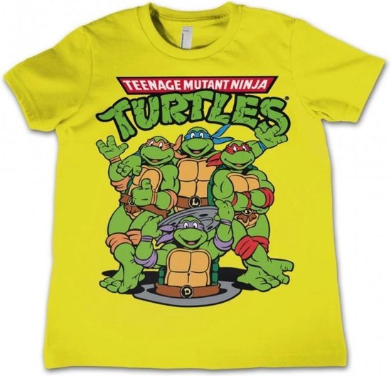 TMNT - T-Shirt KIDS TMNT Group - Yellow (4 ans)