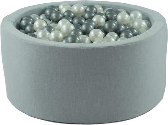 Ballenbak 400 ballen 115 x 30 cm ballenbad rond roze