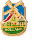Pin Molen Huisjes Holland Goud - Souvenir