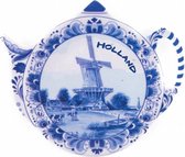 Theezakjeshouder Delfts Blauw Holland - Souvenir