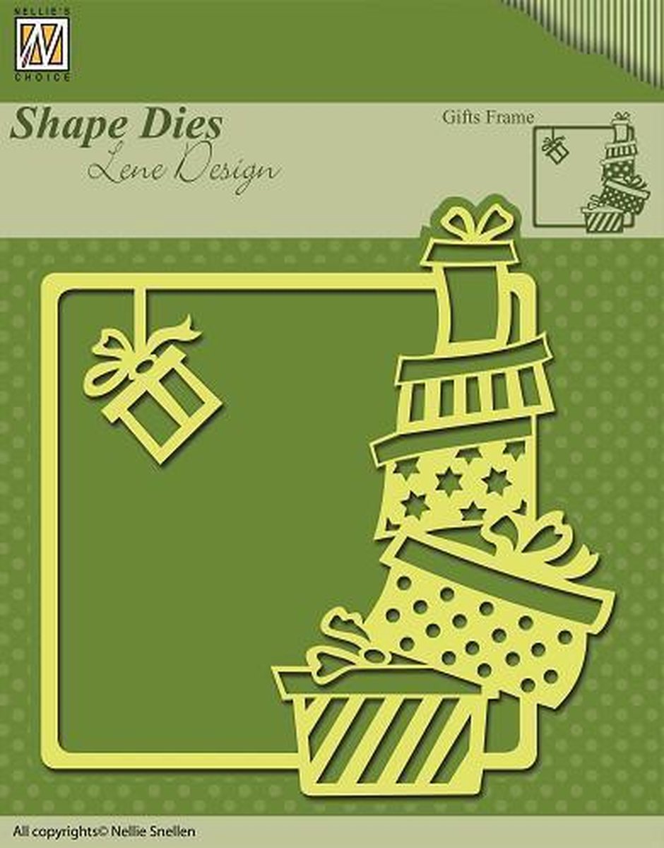 Nellies Choice Shape Mal - Xmas gifts frame SDL006