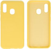 Wicked Narwal | 2.0mm Dikke Fashion Color TPU Hoesje Samsung Samsung Galaxy A20e Geel