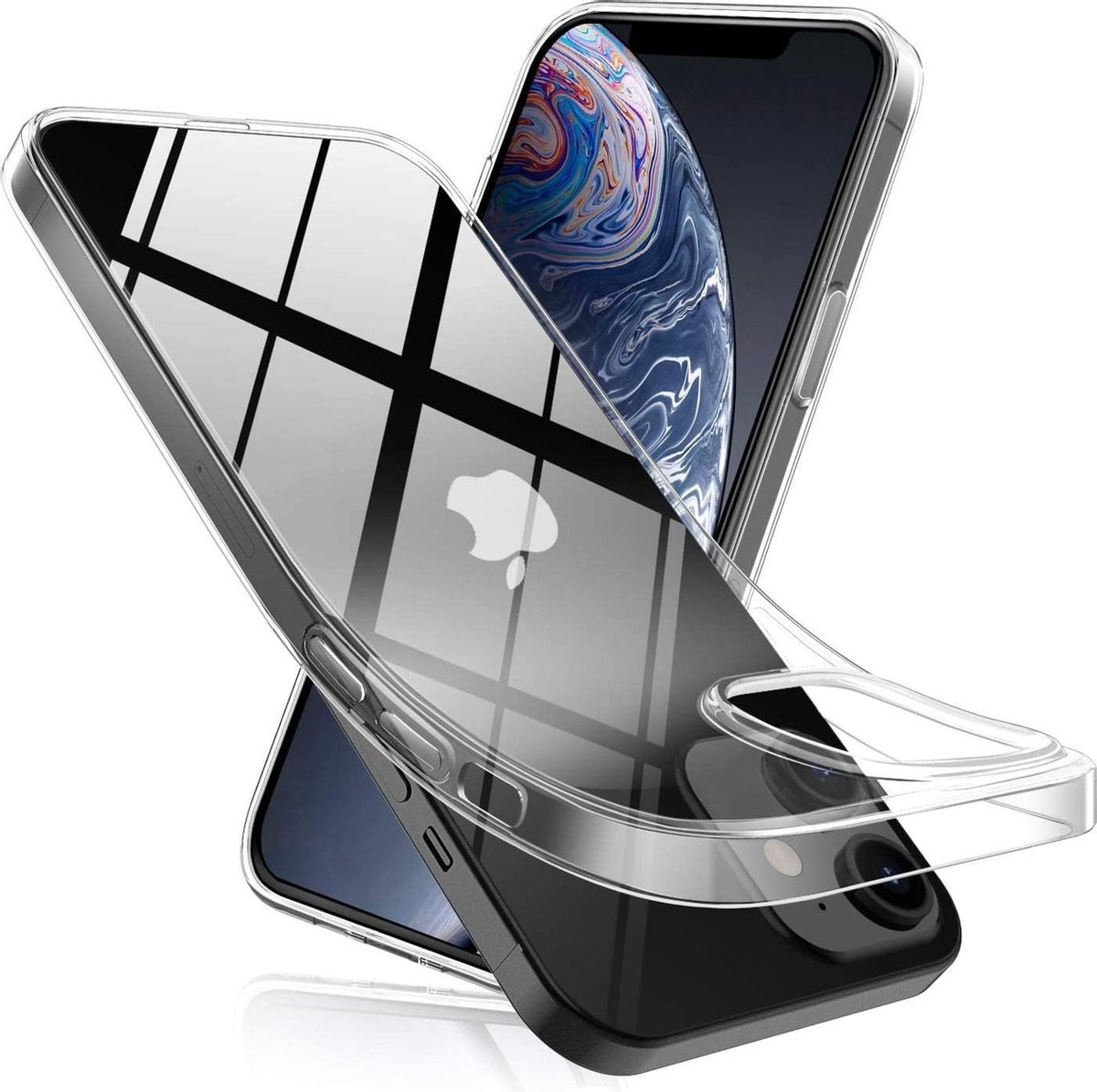 Silicone Hoesje Geschikt voor: iPhone 12 Mini - Soft Silicone - Transparant