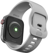 Apple watch bandje silicone new design 42mm-44mm grijs Watchbands-shop.nl