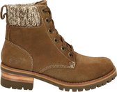 Skechers dames veterboot - Bruin - Maat 40