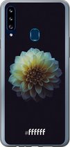 Samsung Galaxy A20s Hoesje Transparant TPU Case - Just a Perfect Flower #ffffff