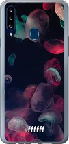 Samsung Galaxy A20s Hoesje Transparant TPU Case - Jellyfish Bloom #ffffff