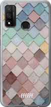 Huawei P Smart (2020) Hoesje Transparant TPU Case - Colour Tiles #ffffff