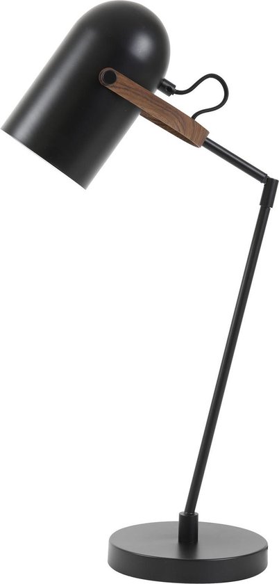 Light & Living Triston Tafellamp - Zwart - 16x16x60cm