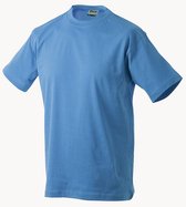James and Nicholson - Unisex Medium T-Shirt met Ronde Hals (Aqua Blauw)