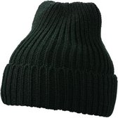 Myrtle Beach - Bonnet unisexe en tricot chaud (Zwart)
