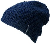 Myrtle Beach - Unisex Casual Outsized Gehaakte Muts (Navy)