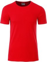 James and Nicholson - Heren Standaard T-Shirt (Tomaat Rood)