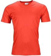 Fusible Systems - Heren Actief James and Nicholson T-Shirt met V-Hals (Lichtrood)
