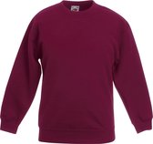 Fruit of the Loom - Kinder Classic Set-In Sweater - Rood - 152-164