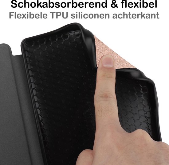 Hoesje Geschikt voor Kobo Nia Hoesje Luxe Bescherm Case - Hoes Geschikt voor Kobo Nia Hoes Book Cover - Rosé Goud van CaseBoutique — afbeelding 3