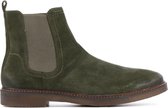 Stefano Lauran Mannen Suède     Chelsea boots / Laarzen / Herenschoenen S3007 - Groen - Maat 45