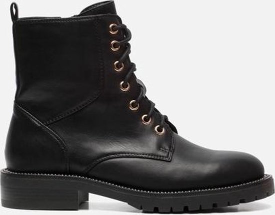 Ann Rocks Veterboots zwart - Maat 42 | bol.com
