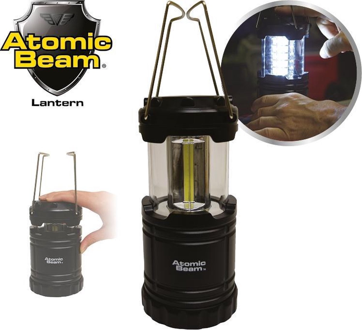 Bulbhead Atomic Beam Latern - Draagbare Kampeerlamp - Camping Lamp op  batterijen 