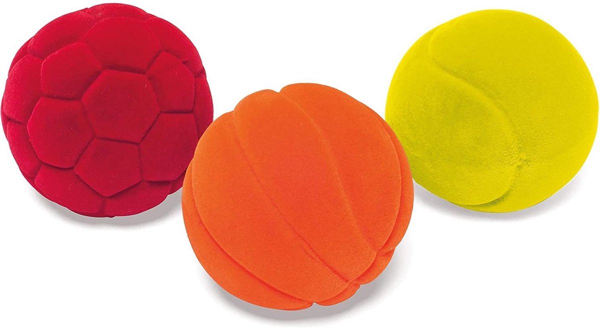 Rubbabu - Set 3 mini sport ballen