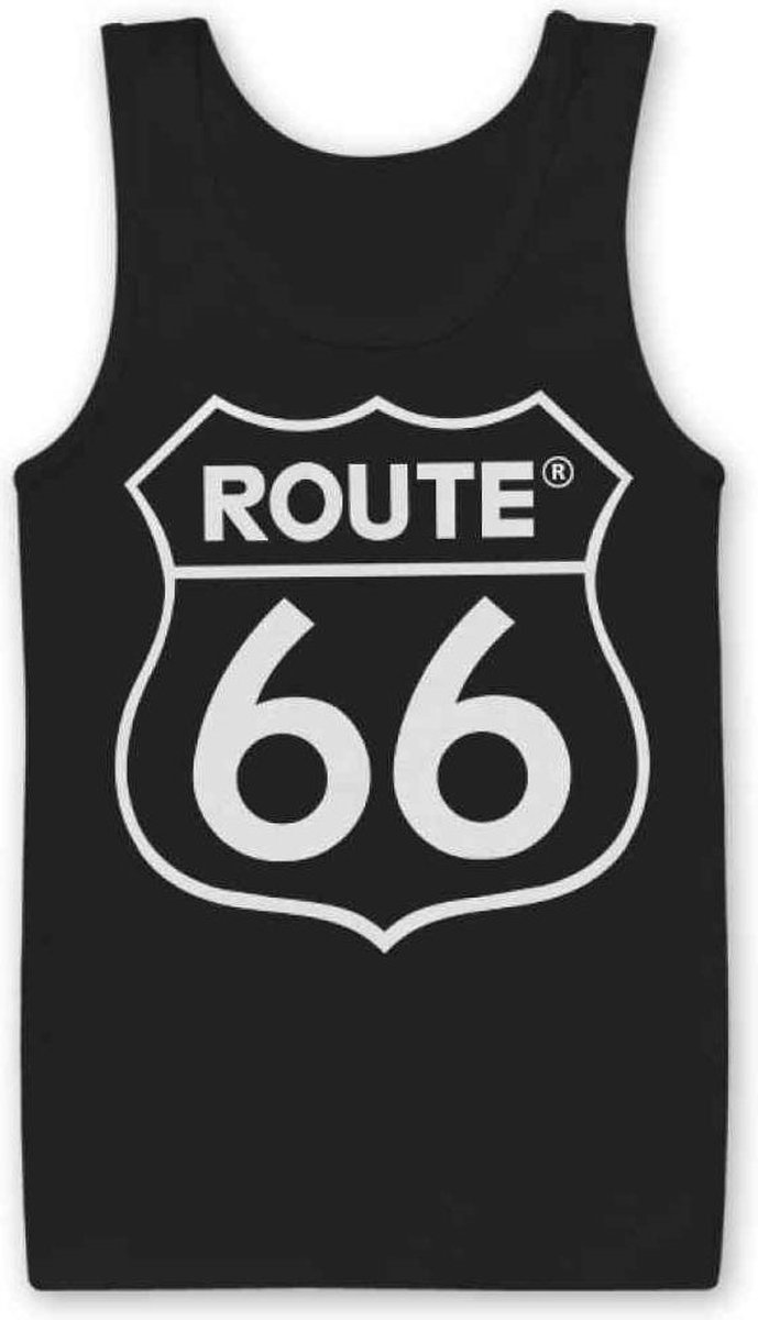 Route 66 Tanktop -M- Logo Zwart