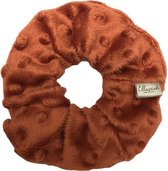 Ellastiek scrunchie Super zachte stof in terracotta - haarelastiekjes - haar accessoire - luxe uitstraling en kwaliteit- Handmade in Amsterdam (daniellestiek)