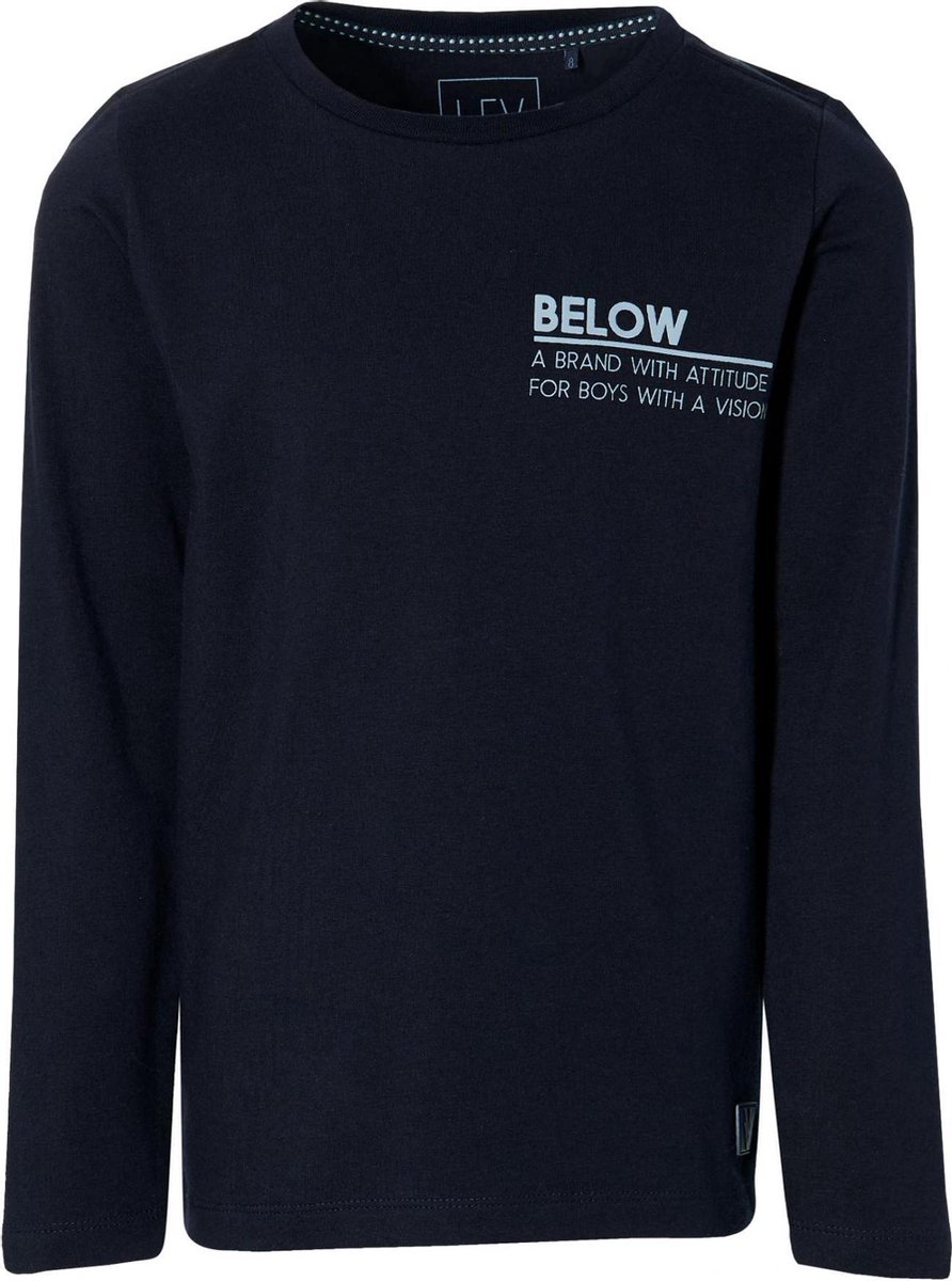 Levv boys - Shirt Kadir - Dark Blue - maat 152