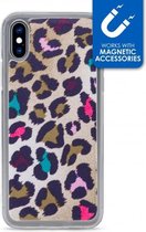 Apple iPhone XS Max Hoesje - My Style - Magneta Serie - TPU Backcover - Colorful Leopard - Hoesje Geschikt Voor Apple iPhone XS Max