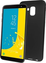 EmpX Telefoonhoesje - Back Cover - Geschikt Voor Samsung Galaxy J6 (2018) - Zwart