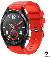 Siliconen Smartwatch bandje - Geschikt voor  Huawei Watch GT / GT 2 siliconen bandje - rood - 46mm - Strap-it Horlogeband / Polsband / Armband