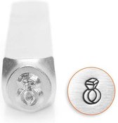 Slagstempel Diamanten ring | Hoogte 6mm