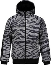 Super Rebel Meisjes Wintersport jas - White Tiger All Over - Maat 10/140