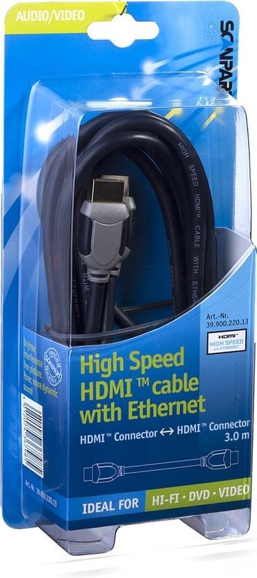 Scanpart Hdmi Kabel High Speed En Ethernet 3.0m | bol.com