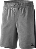 Erima Premium One 2.0 Short - Grey Melange / Zwart | Maat: M