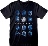 Marvel The Avengers Heren Tshirt -M- Endgame - Tonal Heads Zwart