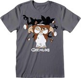 Gremlins Heren Tshirt -L- Fur Balls Grijs